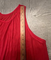 Go Softwear Men’s Sleeveless Red Mesh Tank Top Sz.XL See Through Fishnet