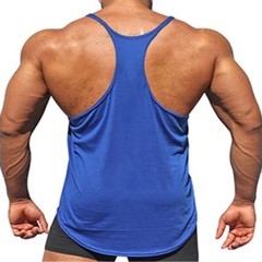 MENS PLAIN GYM VEST BODYBUILDING MUSCLE STRINGER VEST BACK TOP SINGLET SHIRTS