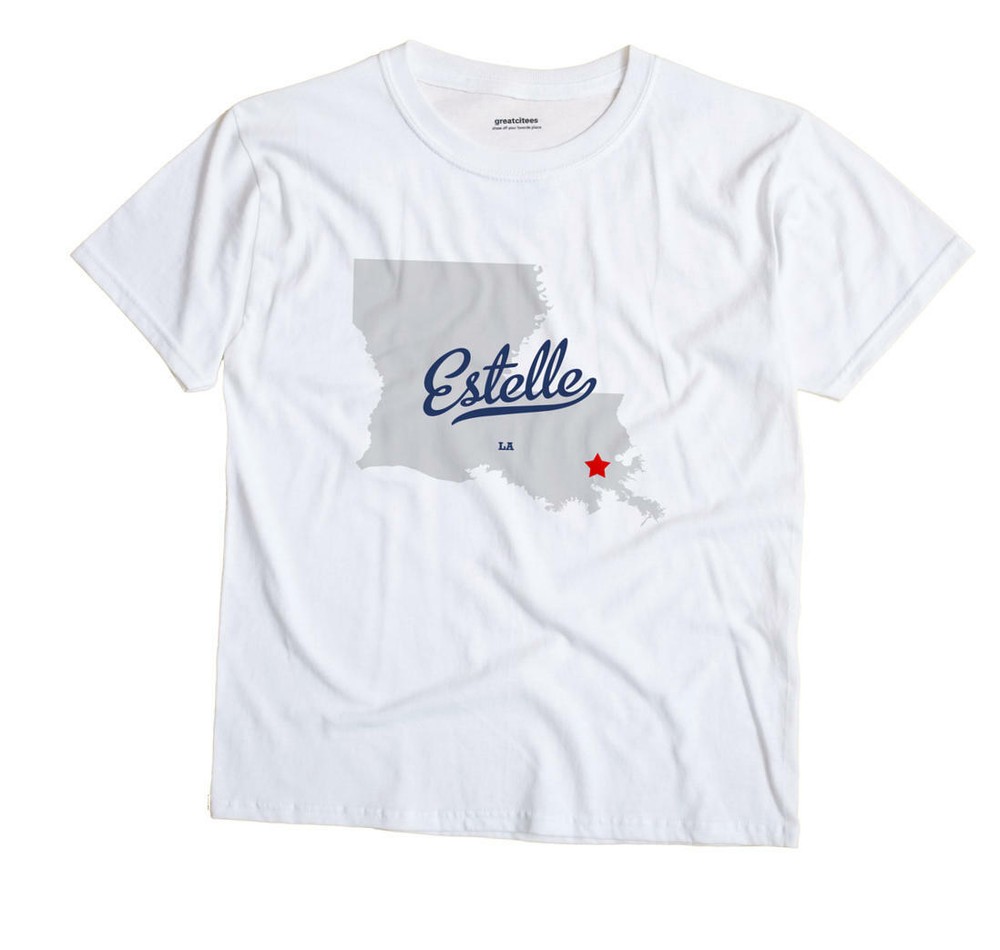 Estelle Louisiana LA T-Shirt MAP