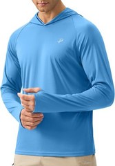 Men’s UPF 50+ Sun Protection Hoodie – Long Sleeve Fishing & Hiking Shirt