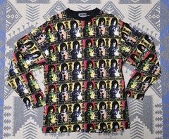Vintage Michiko Koshino Pop Art Portrait All Over Print Long Sleeve Shirt Mens M