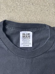 Vtg Y2K Mens XL Faded Spell Out Chicago Blue Man Group Short Sleeve T-Shirt USA