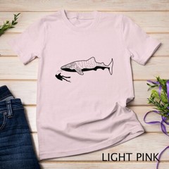 Scuba Diver Swimming With Whale Shark Unisex T-shirt