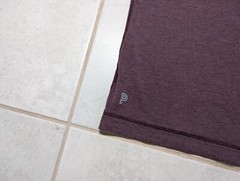 Public Rec Men’s Medium Shirt Burgundy Stretch V Neck Tee Short Sleeve Stretch