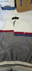 Men’s Pierre Cardin Sz Medium Polyester Cotton Blend Short Sleeve Pullover Shirt