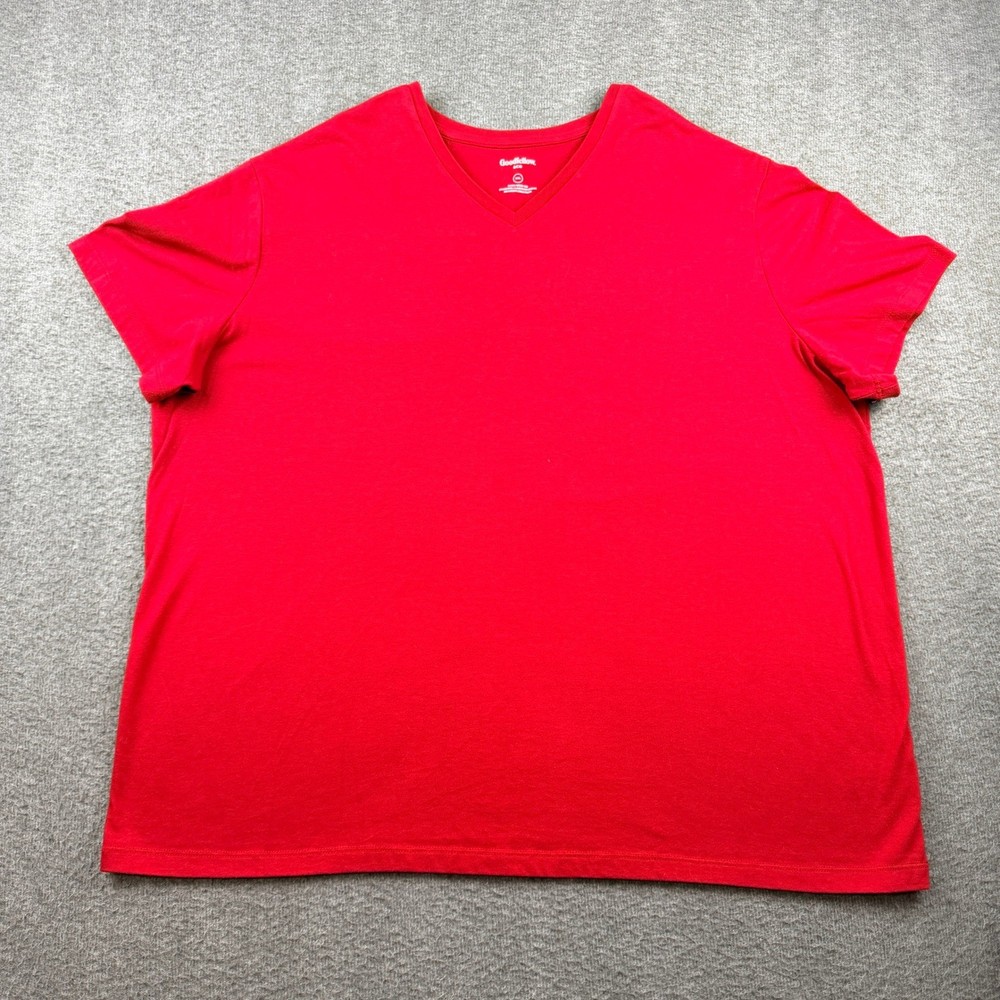 Goodfellow & Co Men’s XXL Red V-Neck Every Wear Tee Short Sleeve Shirt