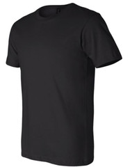 Bella + Canvas Unisex Short-Sleeve Cotton Jersey Medium Black T-Shirt 3001C