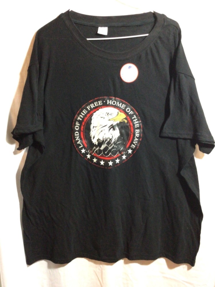 Land of the Free Home of the Brave Eagle Disabled Vets New T Shirt Large