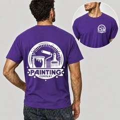 Mens Personalised Work T Shirt Custom Trade Company Logo Plumber Mechanic Top UK