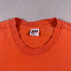 Vtg T Shirt Mens Large Amharic Ethiopian Eritrea Orange Single Stitch USA