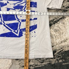 Y2K Famous Stars & Straps Blue Logo Graphic T-Shirt Size L