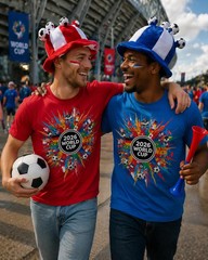 2026 World Cup Shirt Soccer Fan Graphic Tee Football Lover Gift Unisex White