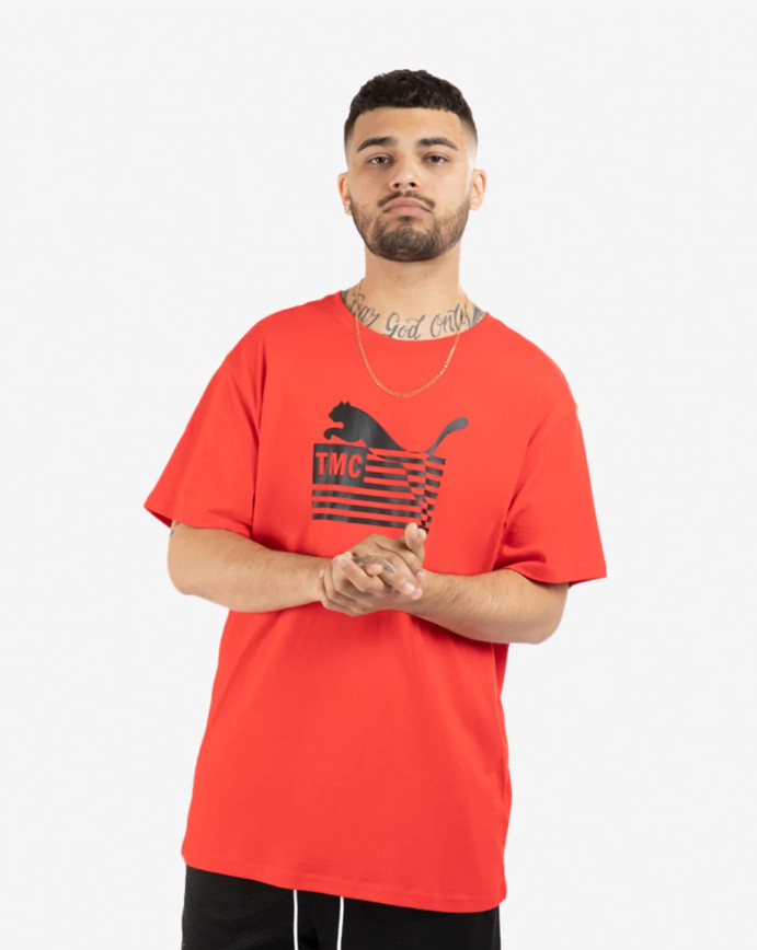 Puma x Nipsey Hussle TMC The Hustle Way T-Shirt Red Men’s Size MEDIUM