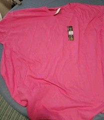 Athletic Works Mens Pink Moisture Wicking Tri-Blend T-Shirt Size 4XL (58-60) NEW