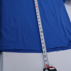 VTG Gildan Heavyweight Blank Blue Cotton Fade T-Shirt Skater Streetwear Size XL