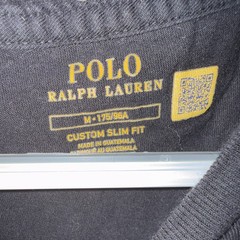 Polo Ralph Lauren Black Custom Slim Fit Short Sleeve Crew Neck Logo Tee M