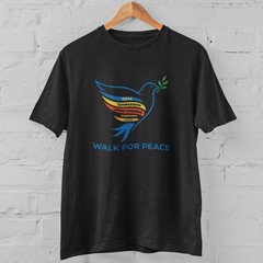 Walk For Peace T-Shirt Dove Hope Love Compassion Graphic Tee Unisex