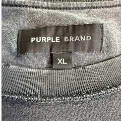 Purple Brand Mens XL Distressed Angel Graphic T-Shirt Faded Black Reverse Seam
