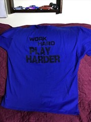 APPALACHIAN AMERICAN T-SHIRT. WORK HARD PLAYHARDE Mens 100% Cotton T-Shirt. B141
