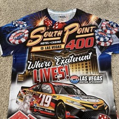 South Point 400 Las Vegas NASCAR Racing 2019 All Over Print T-Shirt Large