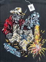 WARREN LOTAS Pumpin Thru Texas T-Shirt Men’s Size L Black Washed
