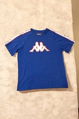 Kappa Blue Royal Logo Maxi Side Band T-Shirt – Size M 🔥