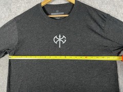 David Goggins T-Shirt Mens Large Heather Gray Stay Hard Gym Battle Axe Hatchet