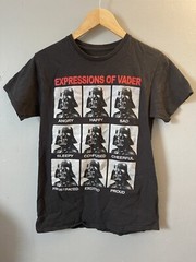 Star Wars Unisex Adult Expressions of Vader 100% Cotton Short Sleeve Shirt Blk S