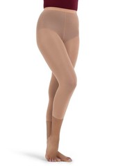 Womens Hold Stretch Footless Tight,Light Suntan,X-Large