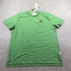 John Deere Shirt Mens Medium Green Tractor Graphic Tee Tagless Cotton Farm