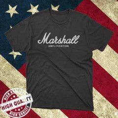 HOT New MARSHAL AMPLIFICATION LOGO T-Shirt Size S-5XL High Quality Made in USA