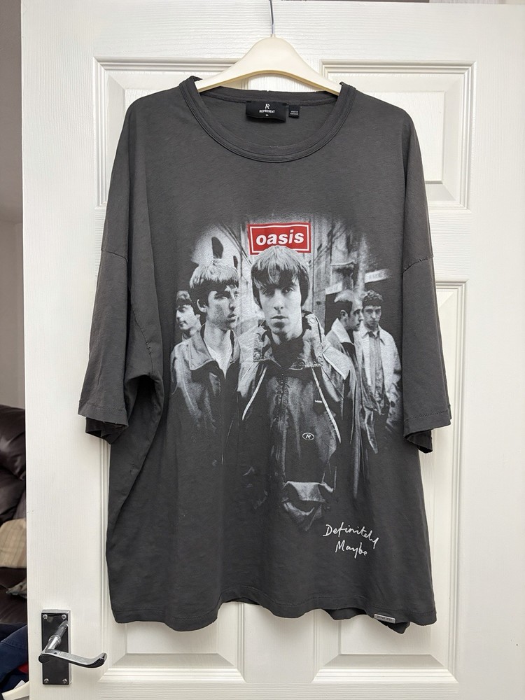 Represent x Oasis “Definitely Maybe” 1994 Anniversary Tee T Shirt Aged XL