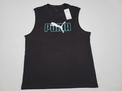 Puma Mens ESS Big Logo Sleeve Less Sports Training Faster Tank Puma Black