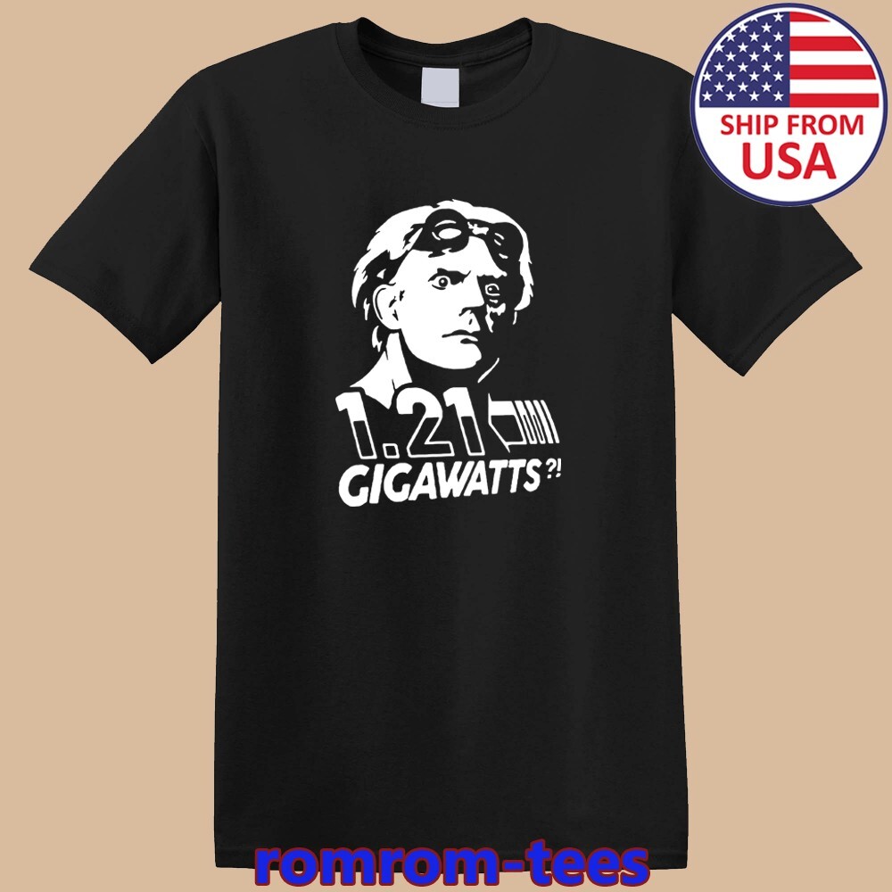 1.21 Gigawatts Dr. Brown Back to The Future Black Size S-5XL