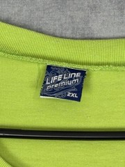 Lifeline Premium 2XL Sign Language Alphabet T-Shirt Green ASL Graphic Tee