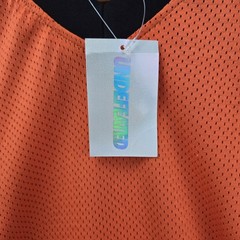 Undefeated Hockey Jersey Mens Large Orange Black Fight Strap Streetwear New