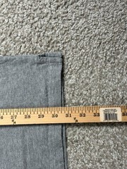 Duluth Trading Shirt Mens Medium Gray Short Sleeve Cotton Longtail Trim Fit