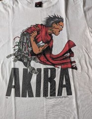 Akira Anime Vintage T-Shirt 1988 Kaneda Fashion Victim USA Made White Tee