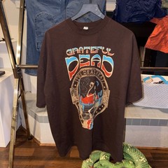 Grateful Dead Heat Skeleton T-Shirt Brown Mens 2XL Made USA Los Angeles Apparel