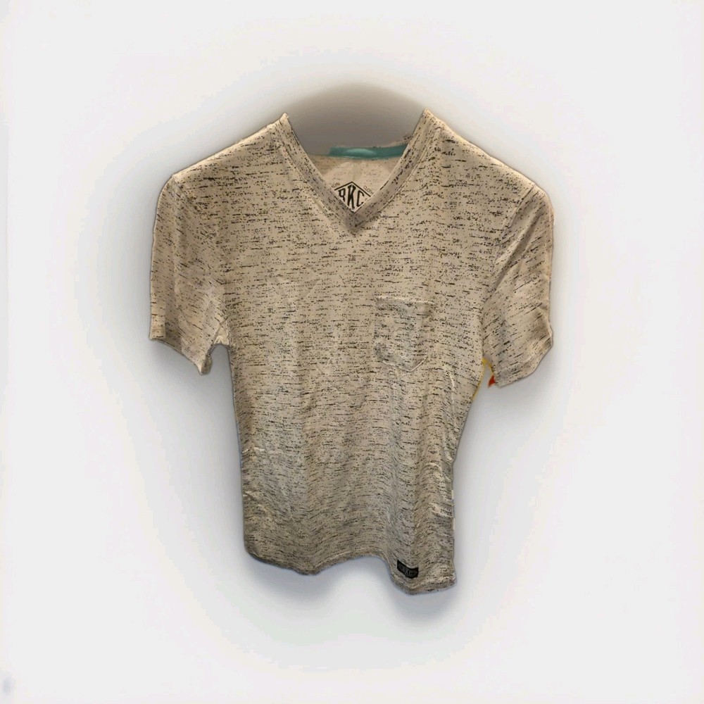 BKC Brooklyn Cloth V Neck T Shirt Heather Gray Short Sleeve Basic Mens Small NWT