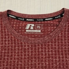 Russell Athletic Tee Men’s 3XL NEW Red Dri-Power Long Sleeve Dri-Power 360 NWT