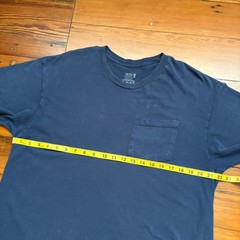 Vintage Gradient Sun Faded Worn WIP Workwear T-Shirt Men’s Size L Blue Thin