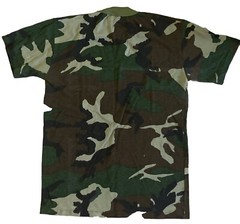 VINTAGE Ace Sportswear Camo T Shirt Short Sleeve Hunting Single Stitch Pocket L