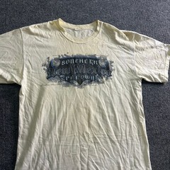 Unbranded Graphic T-Shirt Mens Size L Cream Southern New Mexico Speedway Racing