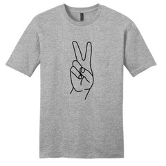Peace Sign Hand T-Shirt – Unisex Peace Happiness Shirt