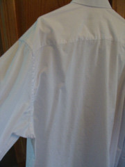 Albert Nipon Men’s White Shirt Classic Casual Cuff Style Large 17 1/2, 32-33