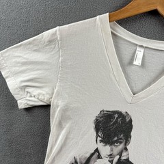 Arctic Monkeys Shirt Adult XS White V-Neck Vintage Y2K Band Tee American Apparel