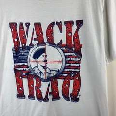 Vintage 90s Saddam Hussein Bullseye T-Shirt XL Iraq War Political Graphic Tee