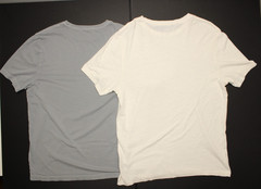 J.Crew Broken-In & Hemp Blend T-Shirt LOT of 2 Mens M Gray Cream Crewneck Tee