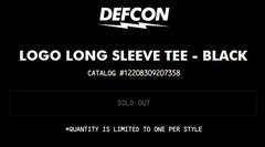M – DEFCON GROUP HEAVYWEIGHT LONG SLEEVE T-SHIRT BLACK NEW VANS SYNDICATE